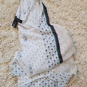 Tank is layered longer asymmetrical covers bottom